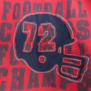 FADED GLORY, toddler boy, 3T, red football tee GUC